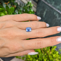 3.65 Ct. Blue Sapphire from Ceylon (Sri Lanka) Life Style