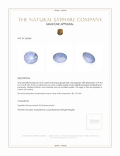3.56 Ct. Sapphire from Ceylon (Sri Lanka) Appraisal