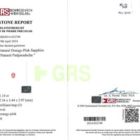 1.10 Ct. Sapphire from Ceylon (Sri Lanka) Scan Report