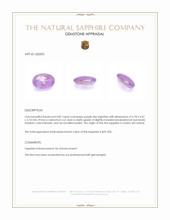 0.87 Ct. Purple Star Sapphire from Ceylon (Sri Lanka) Appraisal