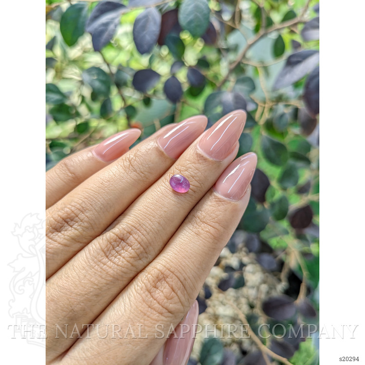 0.91 Ct. Purplish Pink Star Sapphire from Ceylon (Sri Lanka)