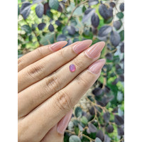 0.90 Ct. Purplish Pink Star Sapphire from Ceylon (Sri Lanka) Life Style