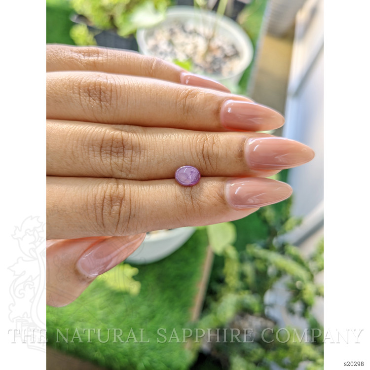 1.42 Ct. Pinkish Purple Star Sapphire from Ceylon (Sri Lanka)