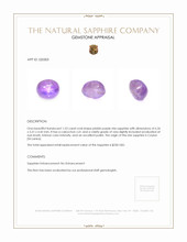 1.53 Ct. Sapphire from Ceylon (Sri Lanka) Appraisal