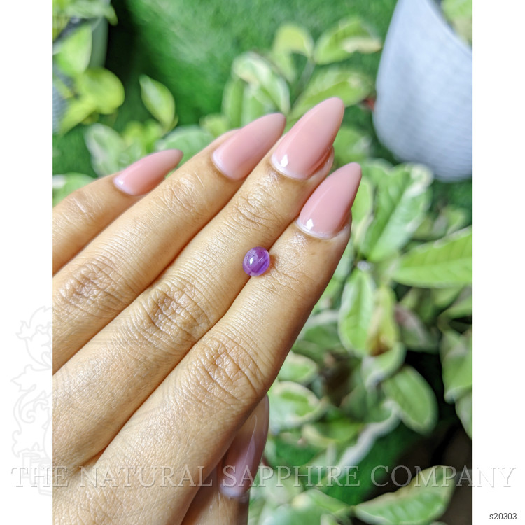 1.53 Ct. Pinkish Purple Star Sapphire from Ceylon (Sri Lanka)