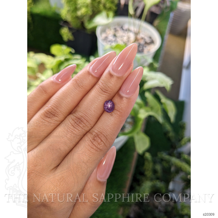 1.94 Ct. Purple Star Sapphire from Ceylon (Sri Lanka)