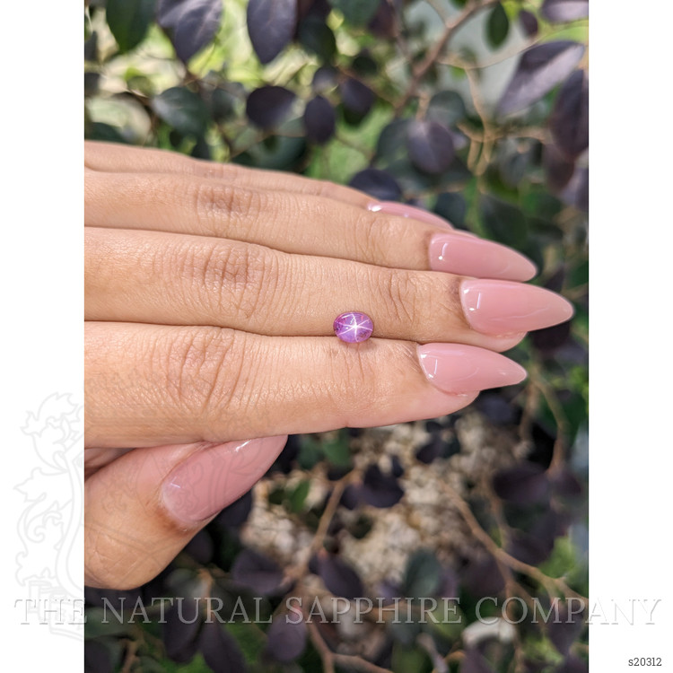 1.07 Ct. Purplish Pink Star Sapphire from Ceylon (Sri Lanka)