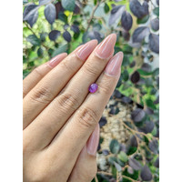 1.26 Ct. Pinkish Purple Star Sapphire from Ceylon (Sri Lanka) Life Style