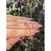 0.87 Ct. Purplish Pink Star Sapphire from Ceylon (Sri Lanka) Life Style