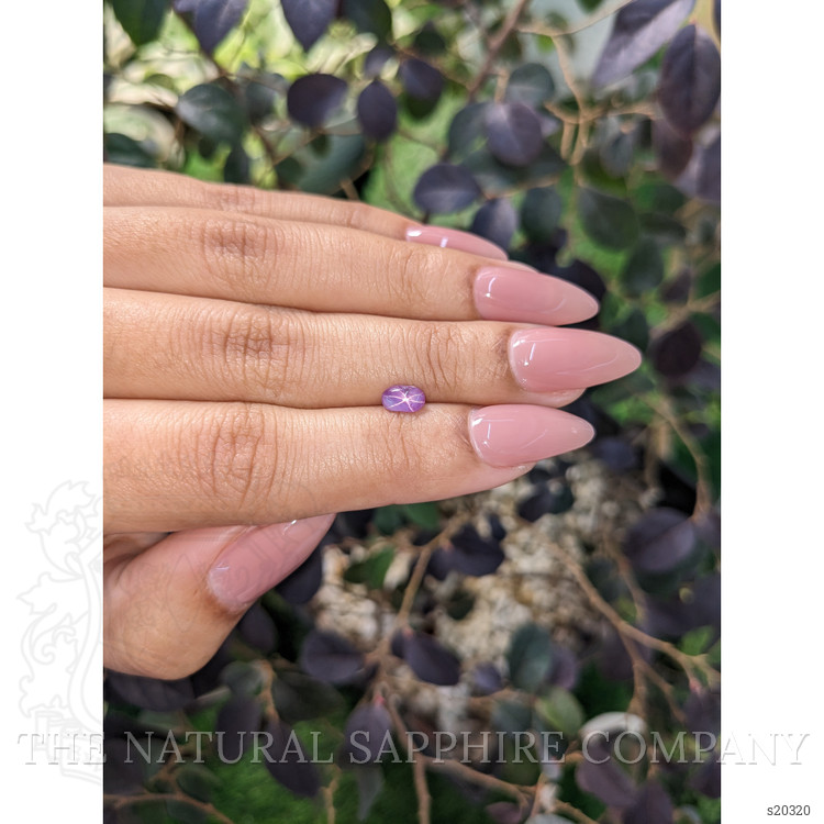 0.77 Ct. Pinkish Purple Star Sapphire from Ceylon (Sri Lanka)