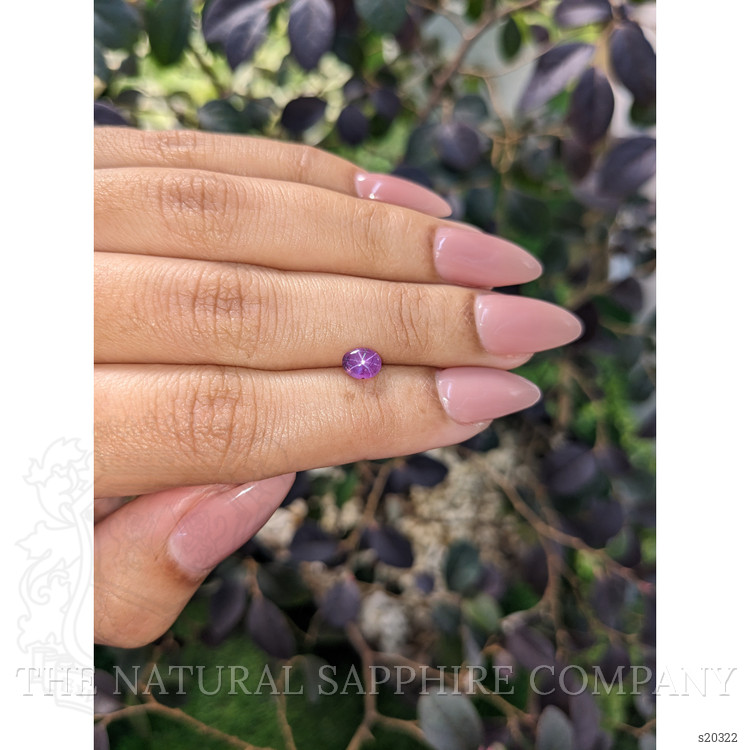 0.86 Ct. Pinkish Purple Star Sapphire from Ceylon (Sri Lanka)