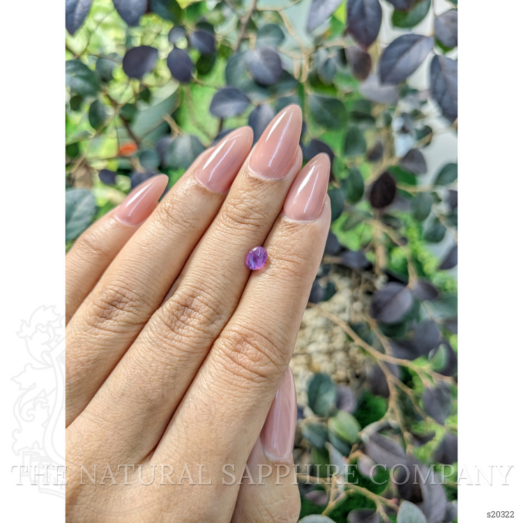 0.86 Ct. Pinkish Purple Star Sapphire from Ceylon (Sri Lanka)