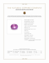 0.81 Ct. Pinkish Purple Star Sapphire from Ceylon (Sri Lanka) Scan Report