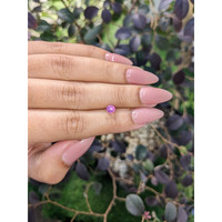 0.92 Ct. Purplish Pink Star Sapphire from Ceylon (Sri Lanka) Life Style