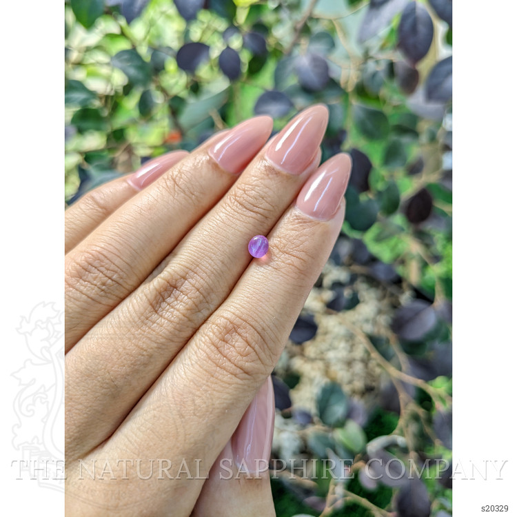 0.92 Ct. Purplish Pink Star Sapphire from Ceylon (Sri Lanka)