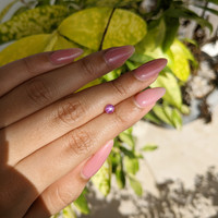 0.92 Ct. Purplish Pink Star Sapphire from Ceylon (Sri Lanka) Life Style