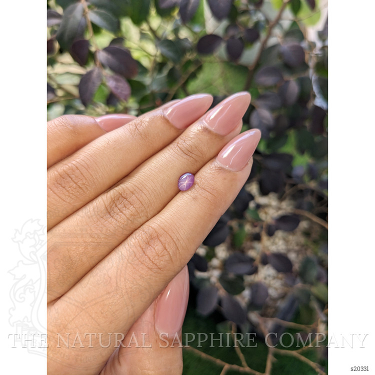 0.92 Ct. Pinkish Purple Star Sapphire from Ceylon (Sri Lanka)