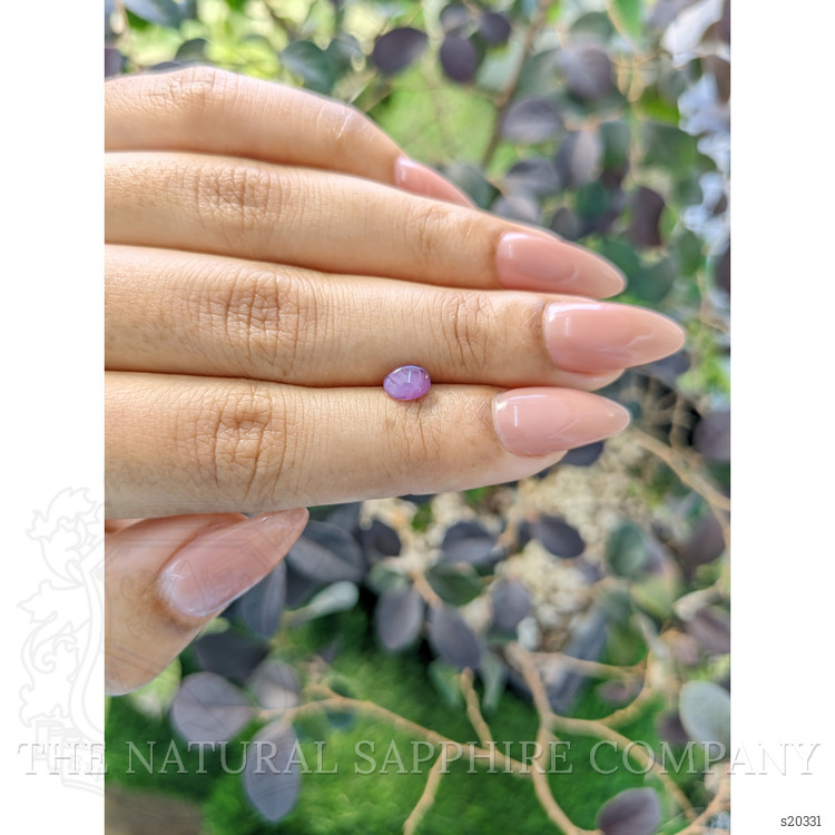 0.92 Ct. Pinkish Purple Star Sapphire from Ceylon (Sri Lanka)