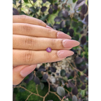 0.87 Ct. Purplish Pink Star Sapphire from Ceylon (Sri Lanka) Life Style