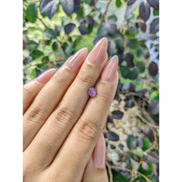 0.87 Ct. Purplish Pink Star Sapphire from Ceylon (Sri Lanka) Life Style