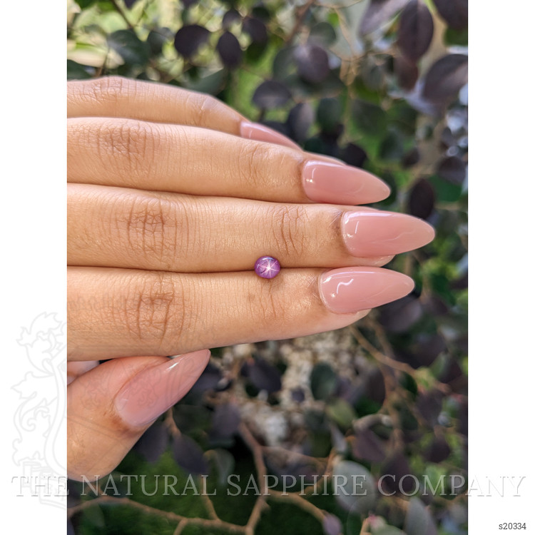 0.90 Ct. Purple Star Sapphire from Ceylon (Sri Lanka)