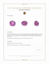 1.03 Ct. Sapphire from Ceylon (Sri Lanka) Appraisal
