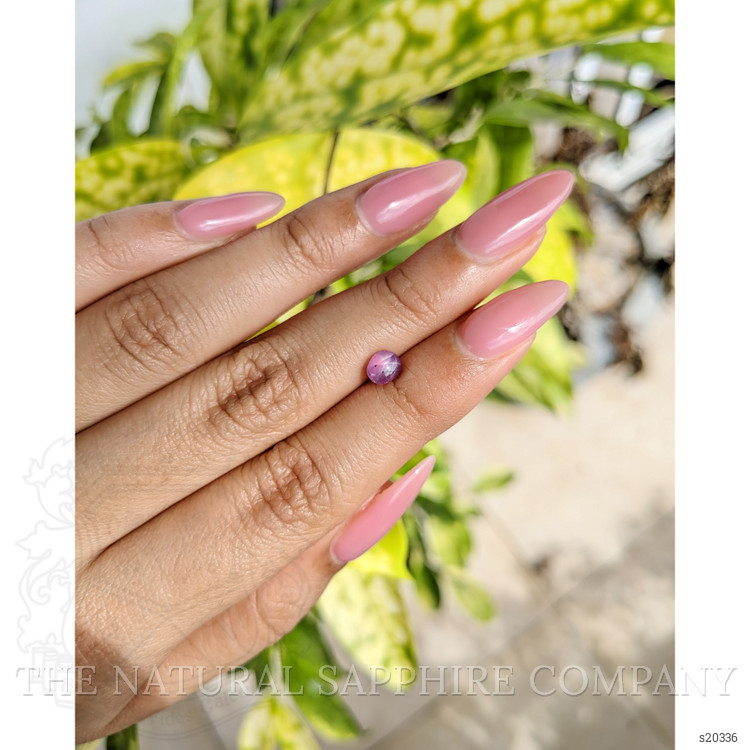 1.03 Ct. Pinkish Purple Star Sapphire from Ceylon (Sri Lanka)