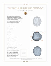 1.03 Ct. Sapphire from Ceylon (Sri Lanka) 3 D Scan Report