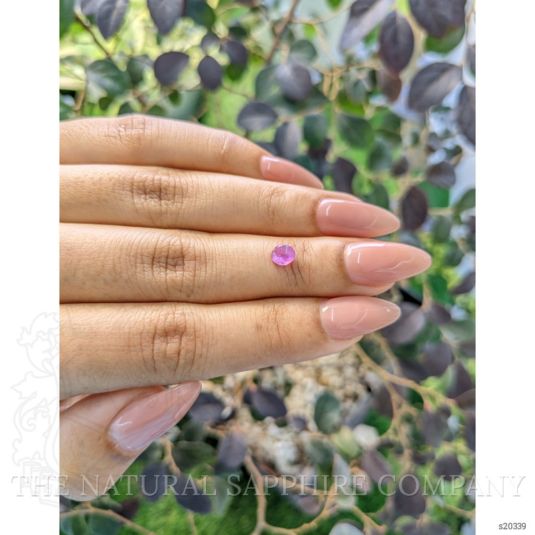 0.60 Ct. Pinkish Purple Star Sapphire from Ceylon (Sri Lanka)