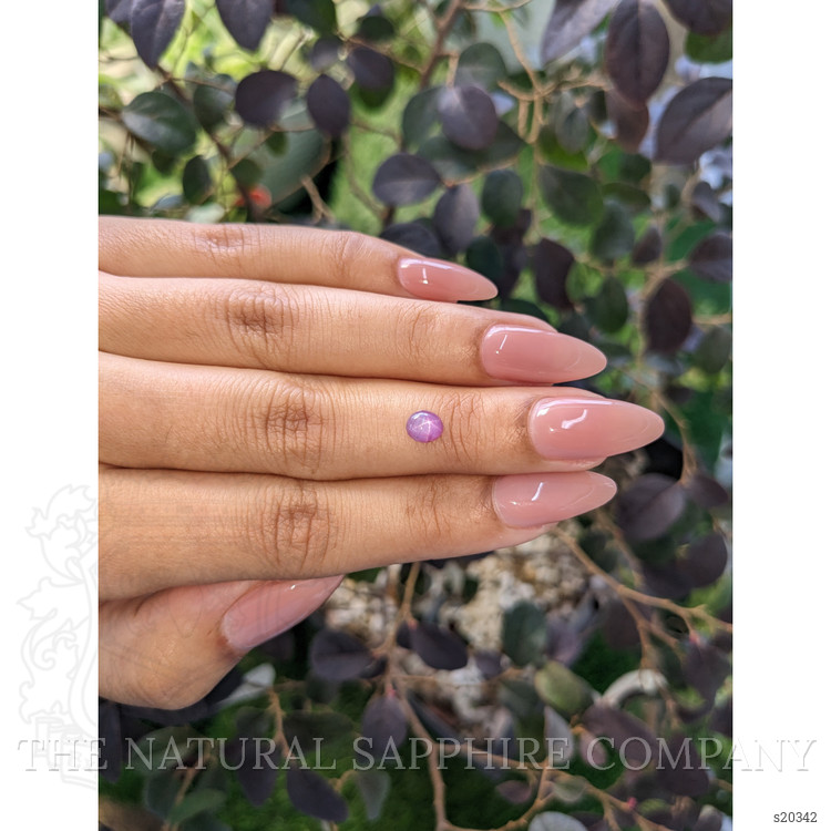 0.77 Ct. Pinkish Purple Star Sapphire from Ceylon (Sri Lanka)