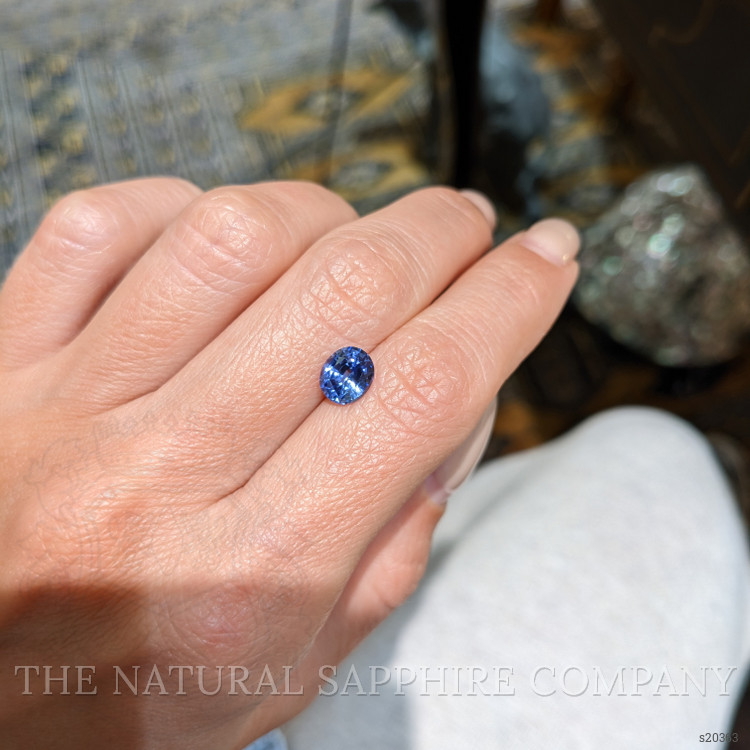 1.71 Ct. Blue Sapphire from Ceylon (Sri Lanka)