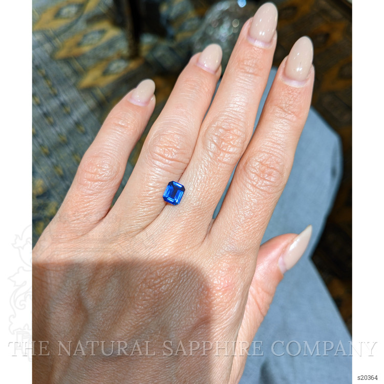 1.07 Ct. Blue Sapphire from Ceylon (Sri Lanka)