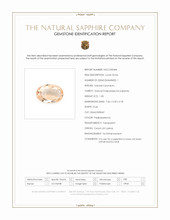 1.00 Ct. Padparadscha Sapphire from Ceylon (Sri Lanka) Scan Report