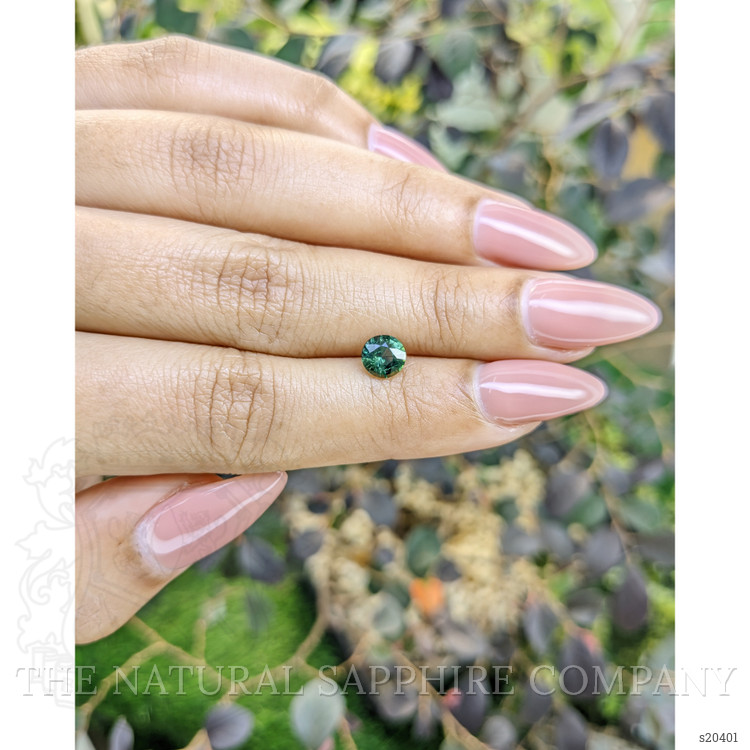 0.92 Ct. Green Sapphire from Madagascar