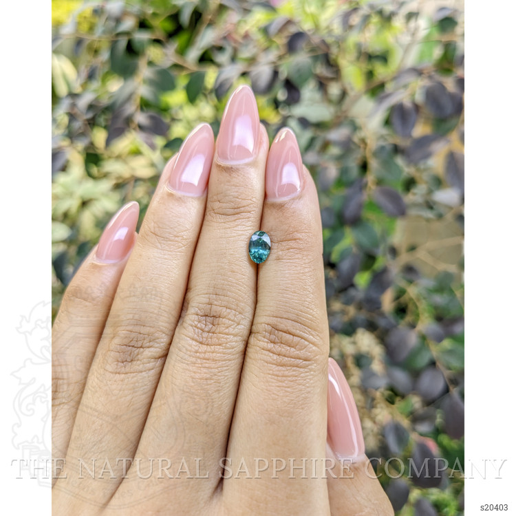 0.99 Ct. Bluish Green Sapphire from Madagascar