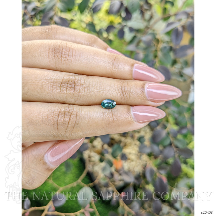 0.99 Ct. Bluish Green Sapphire from Madagascar