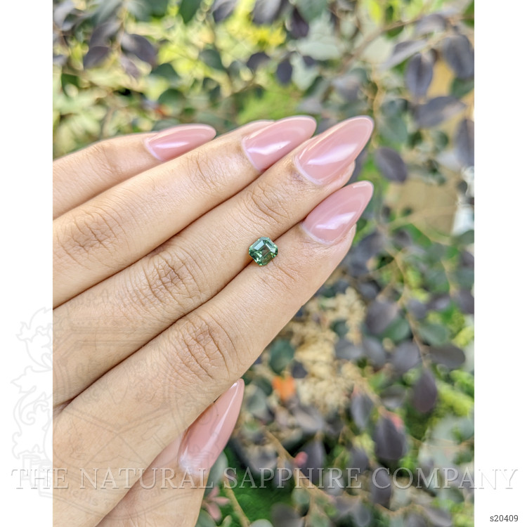 0.85 Ct. Green Sapphire from Madagascar