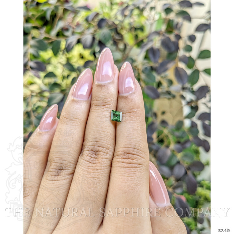 0.95 Ct. Green Sapphire from Madagascar