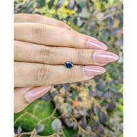 0.84 Ct. Blue Sapphire from Madagascar Life Style