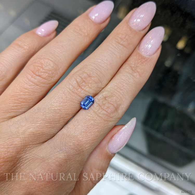 0.93 Ct. Blue Sapphire from Ceylon (Sri Lanka)