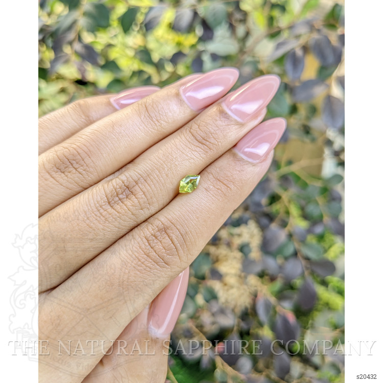 0.70 Ct. Yellowish Green Sapphire from Australia