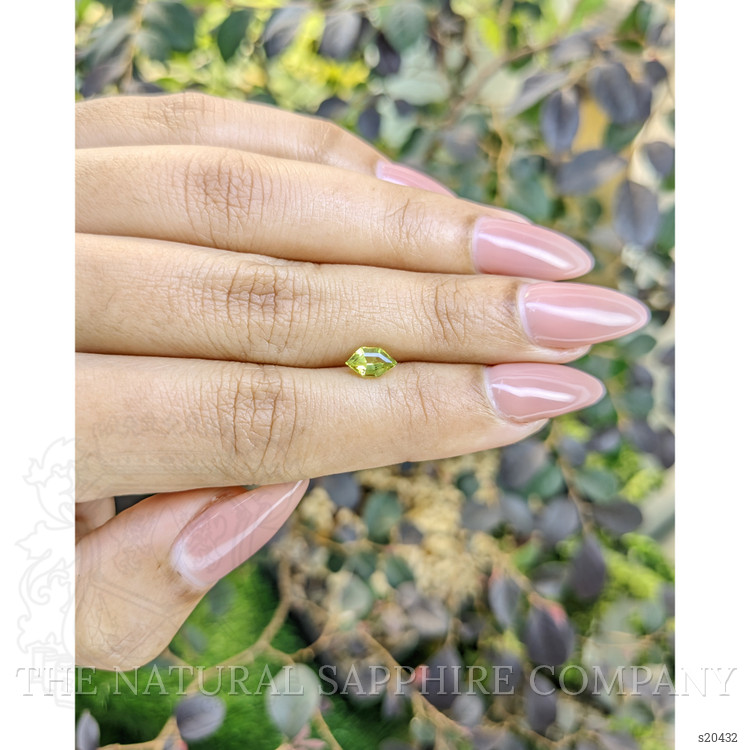 0.70 Ct. Yellowish Green Sapphire from Australia