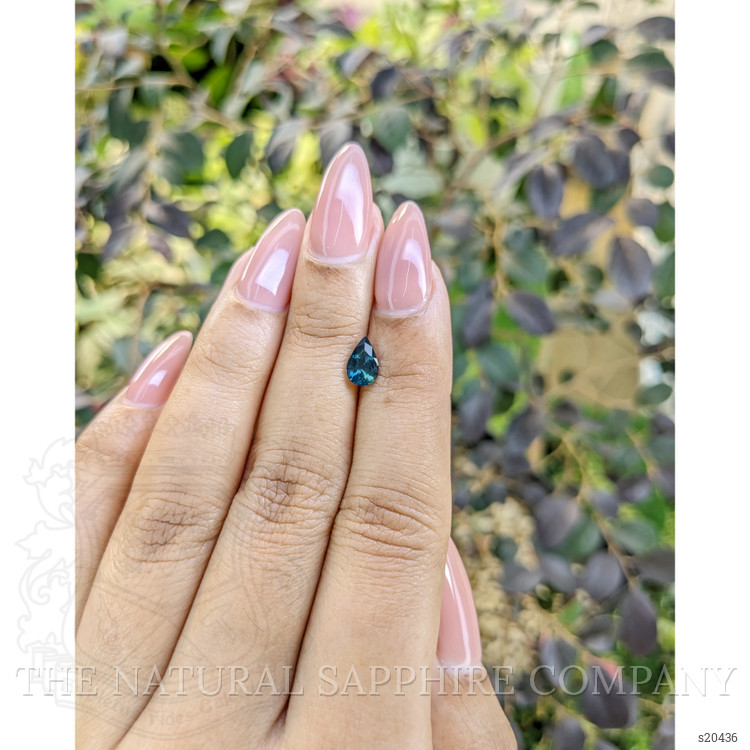 0.85 Ct. Greenish Blue Sapphire from Madagascar