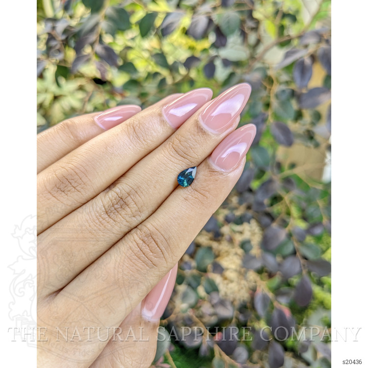 0.85 Ct. Greenish Blue Sapphire from Madagascar