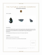 0.81 Ct. Sapphire from Madagascar Appraisal