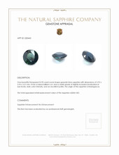 0.90 Ct. Sapphire from Madagascar Appraisal