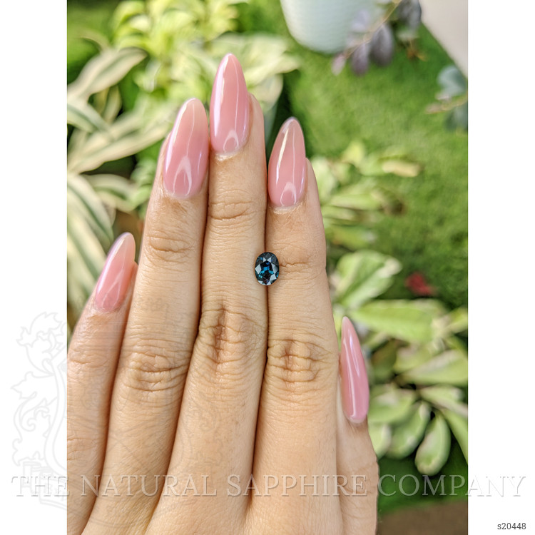 0.92 Ct. Greenish Blue Sapphire from Madagascar