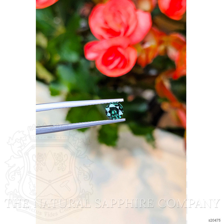 0.57 Ct. Bluish Green Sapphire from Thailand