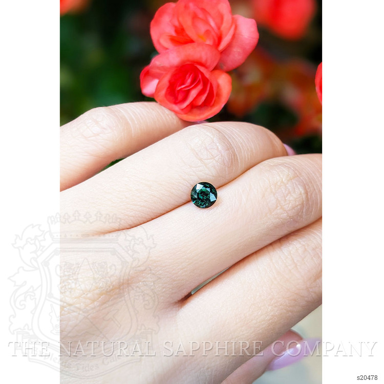 0.78 Ct. Bluish Green Sapphire from Thailand