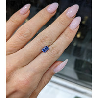 0.87 Ct. Blue Sapphire from Ceylon (Sri Lanka) Life Style